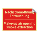 Nachströmöffnung Entrauchung - Make-up air opening smoke extraction/.../