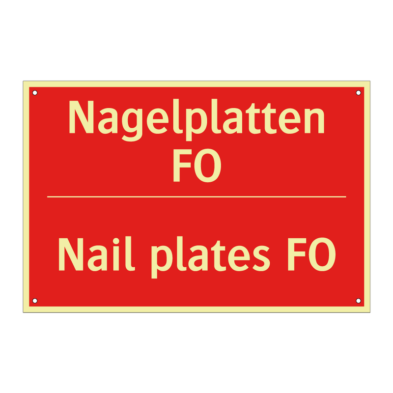 Nagelplatten FO - Nail plates FO