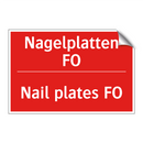 Nagelplatten FO - Nail plates FO
