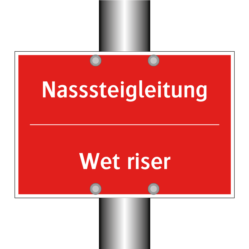 Nasssteigleitung - Wet riser
