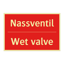 Nassventil - Wet valve