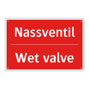 Nassventil - Wet valve