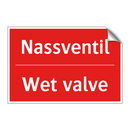 Nassventil - Wet valve