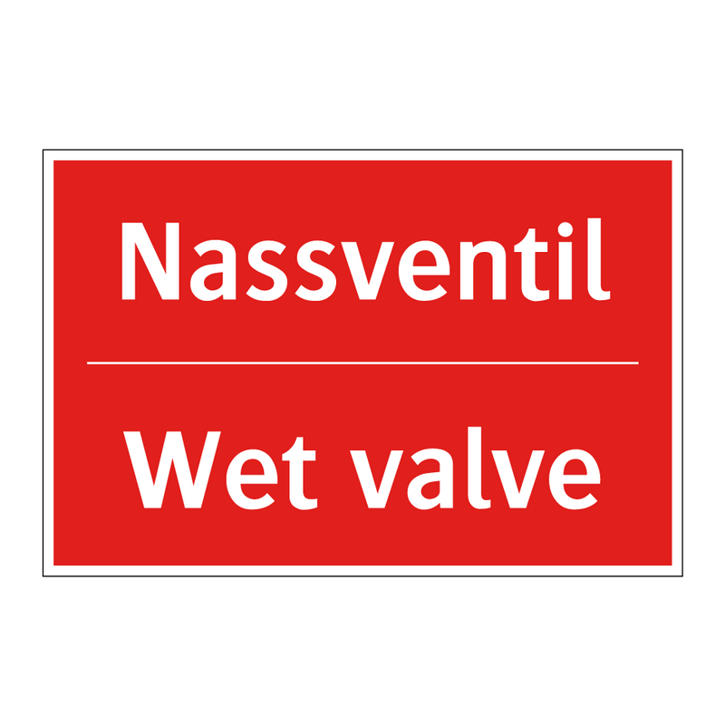Nassventil - Wet valve