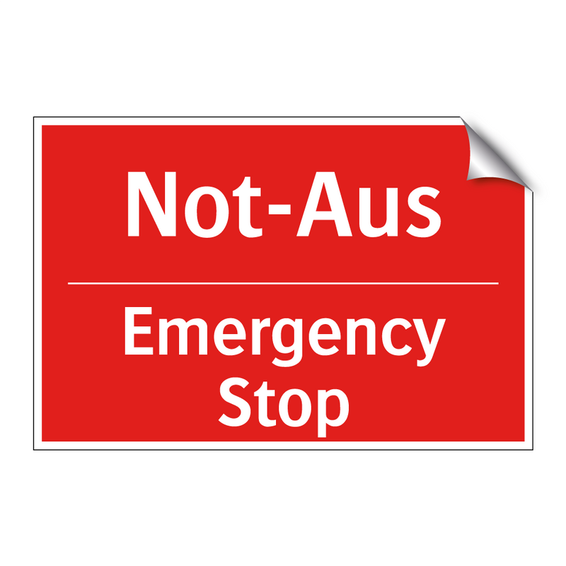 Not-Aus - Emergency Stop