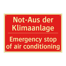 Not-Aus der Klimaanlage - Emergency stop of air conditioning/.../