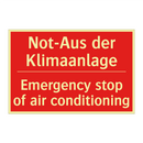 Not-Aus der Klimaanlage - Emergency stop of air conditioning/.../