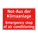 Not-Aus der Klimaanlage - Emergency stop of air conditioning/.../
