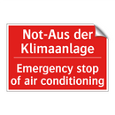 Not-Aus der Klimaanlage - Emergency stop of air conditioning/.../
