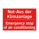 Not-Aus der Klimaanlage - Emergency stop of air conditioning/.../