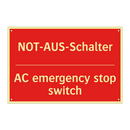 NOT-AUS-Schalter - AC emergency stop switch