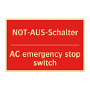 NOT-AUS-Schalter - AC emergency stop switch