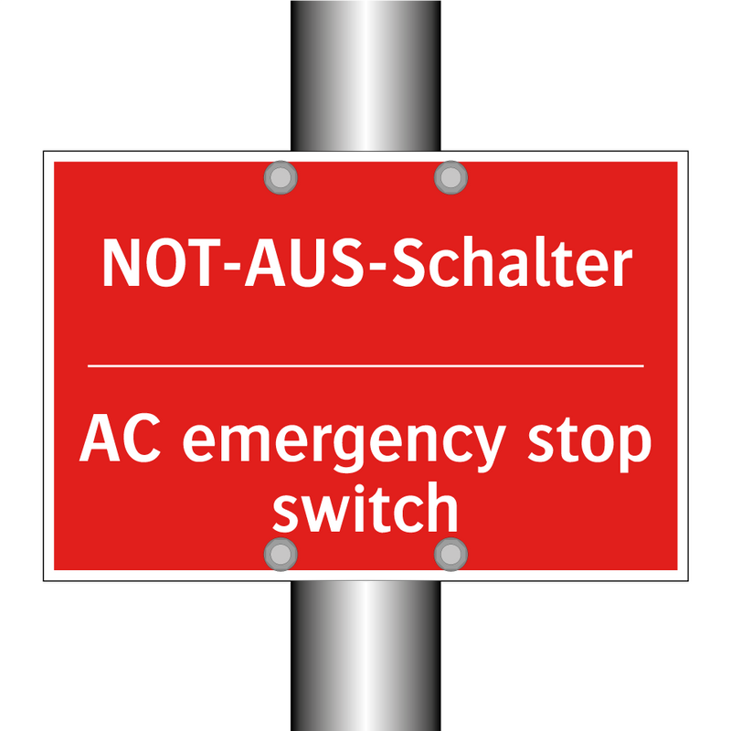 NOT-AUS-Schalter - AC emergency stop switch