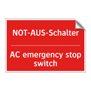NOT-AUS-Schalter - AC emergency stop switch
