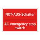NOT-AUS-Schalter - AC emergency stop switch