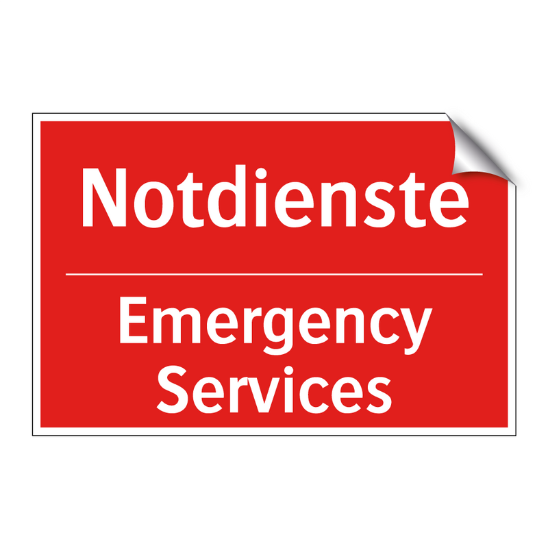 Notdienste - Emergency Services
