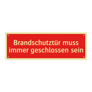 Brandschutztür muss immer geschlossen sein