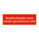 Brandschutztür muss immer geschlossen sein