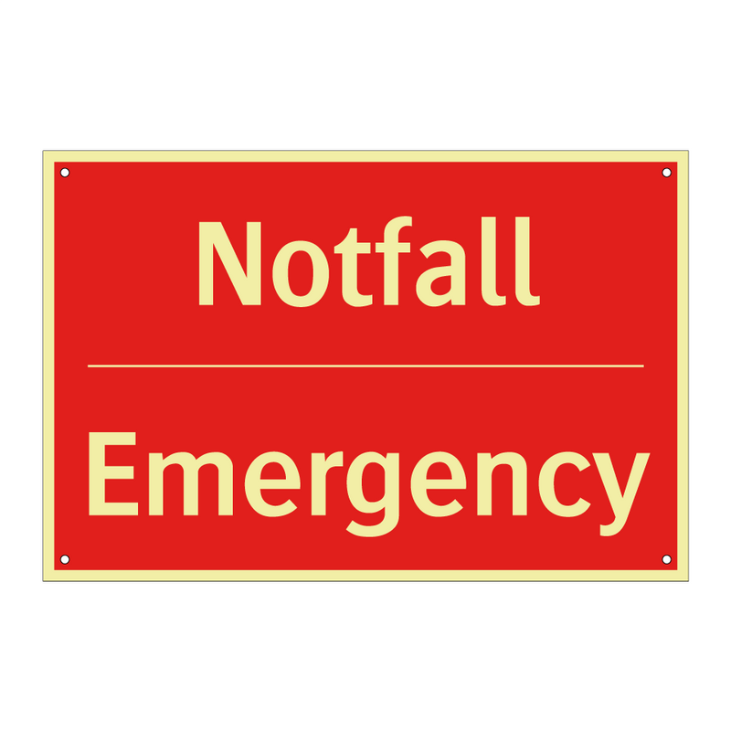 Notfall - Emergency