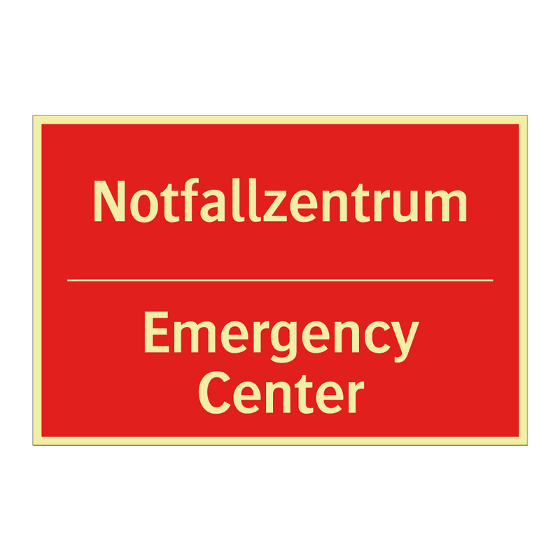 Notfallzentrum - Emergency Center