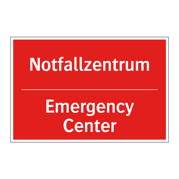 Notfallzentrum - Emergency Center