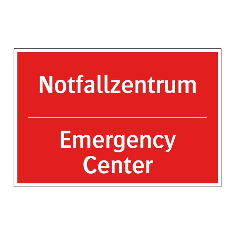 Notfallzentrum - Emergency Center
