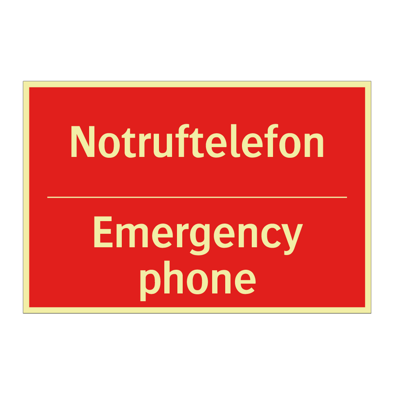 Notruftelefon - Emergency phone
