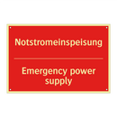 Notstromeinspeisung - Emergency power supply