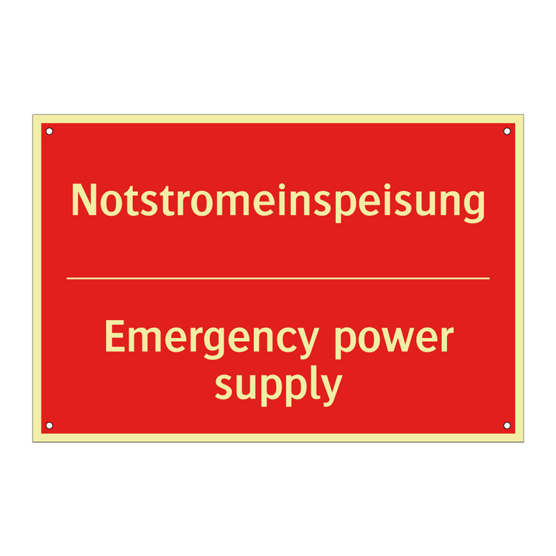 Notstromeinspeisung - Emergency power supply