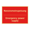 Notstromeinspeisung - Emergency power supply