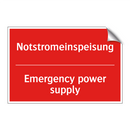 Notstromeinspeisung - Emergency power supply