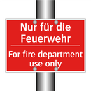 Nur für die Feuerwehr - For fire department use only
