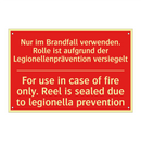 Nur im Brandfall verwenden. Rolle /.../ - For use in case of fire only. /.../
