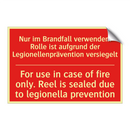 Nur im Brandfall verwenden. Rolle /.../ - For use in case of fire only. /.../