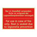 Nur im Brandfall verwenden. Rolle /.../ - For use in case of fire only. /.../