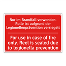 Nur im Brandfall verwenden. Rolle /.../ - For use in case of fire only. /.../