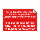 Nur im Brandfall verwenden. Rolle /.../ - For use in case of fire only. /.../