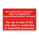 Nur im Brandfall verwenden. Rolle /.../ - For use in case of fire only. /.../