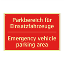 Parkbereich für Einsatzfahrzeuge/.../ - Emergency vehicle parking area