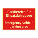 Parkbereich für Einsatzfahrzeuge/.../ - Emergency vehicle parking area