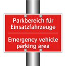 Parkbereich für Einsatzfahrzeuge/.../ - Emergency vehicle parking area