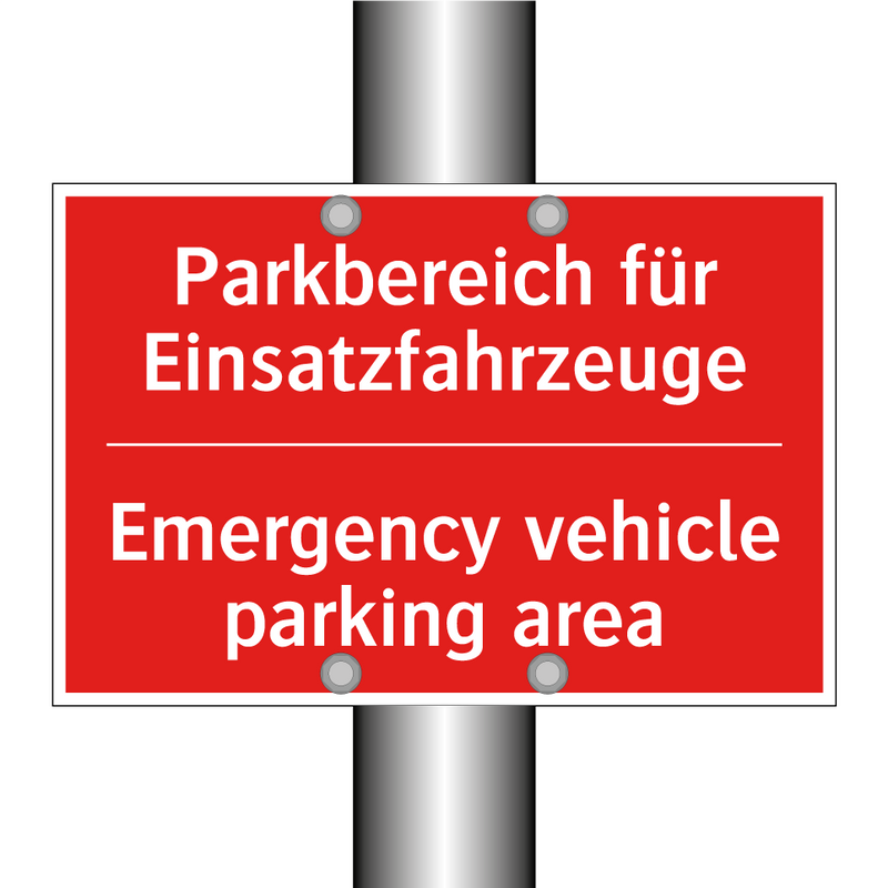 Parkbereich für Einsatzfahrzeuge/.../ - Emergency vehicle parking area