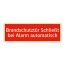 Brandschutztür Schließt bei Alarm automatisch