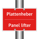 Plattenheber - Panel lifter