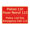 Polizei 110 Feuer Notruf 112 - Police 110 Fire Emergency Call /.../