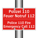 Polizei 110 Feuer Notruf 112 - Police 110 Fire Emergency Call /.../