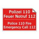 Polizei 110 Feuer Notruf 112 - Police 110 Fire Emergency Call /.../
