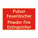 Pulver Feuerlöscher - Powder Fire Extinguisher