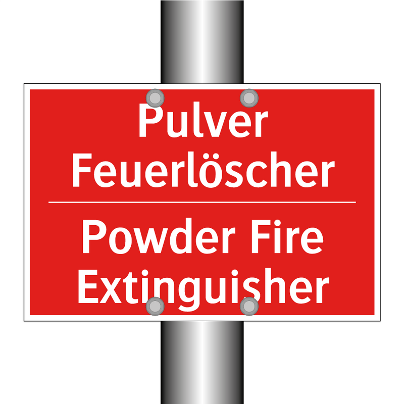 Pulver Feuerlöscher - Powder Fire Extinguisher