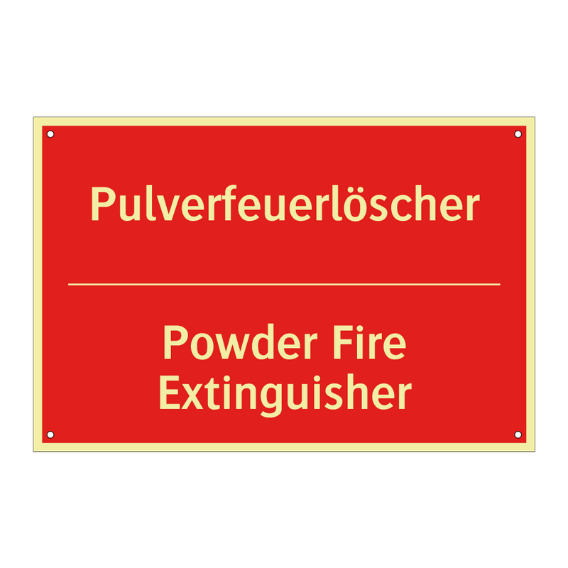 Pulverfeuerlöscher - Powder Fire Extinguisher